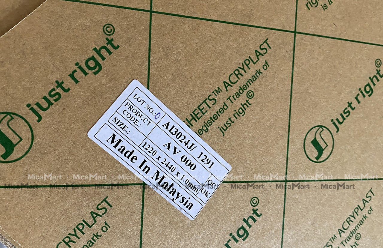 Tấm nhựa mica Malaysia JR just right