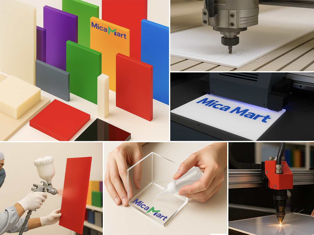 Ứng dụng của mica trong lĩnh vực sản xuất công nghiệp CNC laser