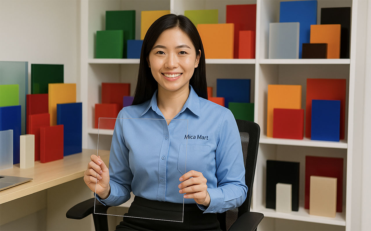 Sản phẩm tấm mica trong tại Mica Mart